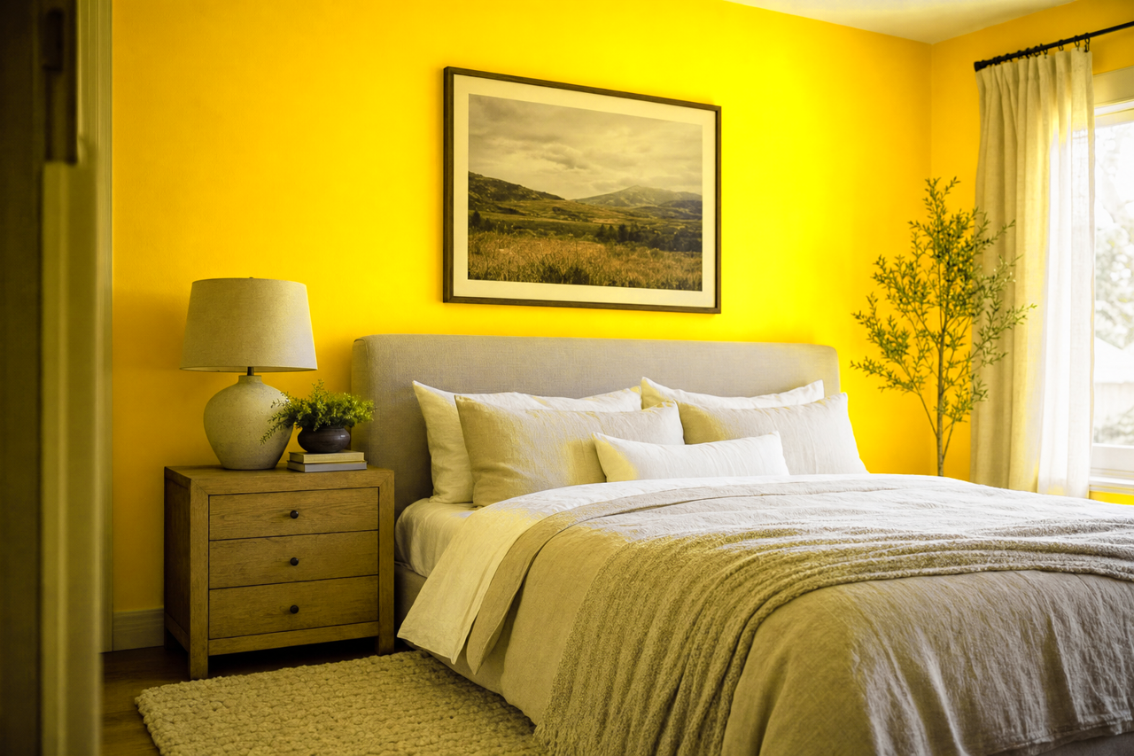 Bright by Benjamin Moore on interiors