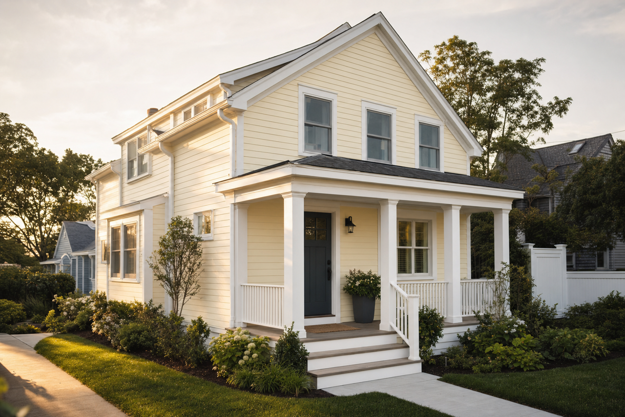 Crème by Benjamin Moore on exterior