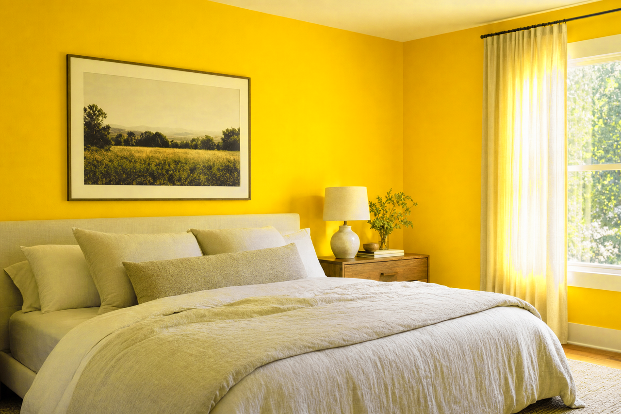 Sun by Benjamin Moore on interiors