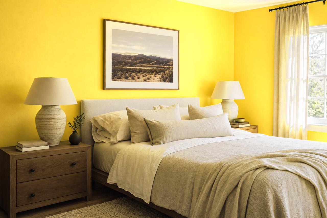 Sunburst by Benjamin Moore on interiors