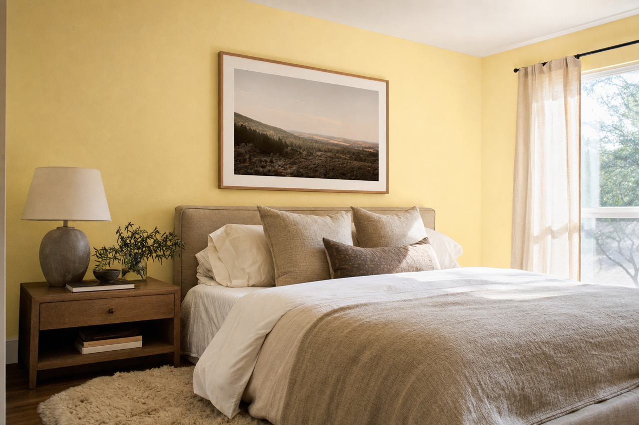 Butter by Benjamin Moore on interiors