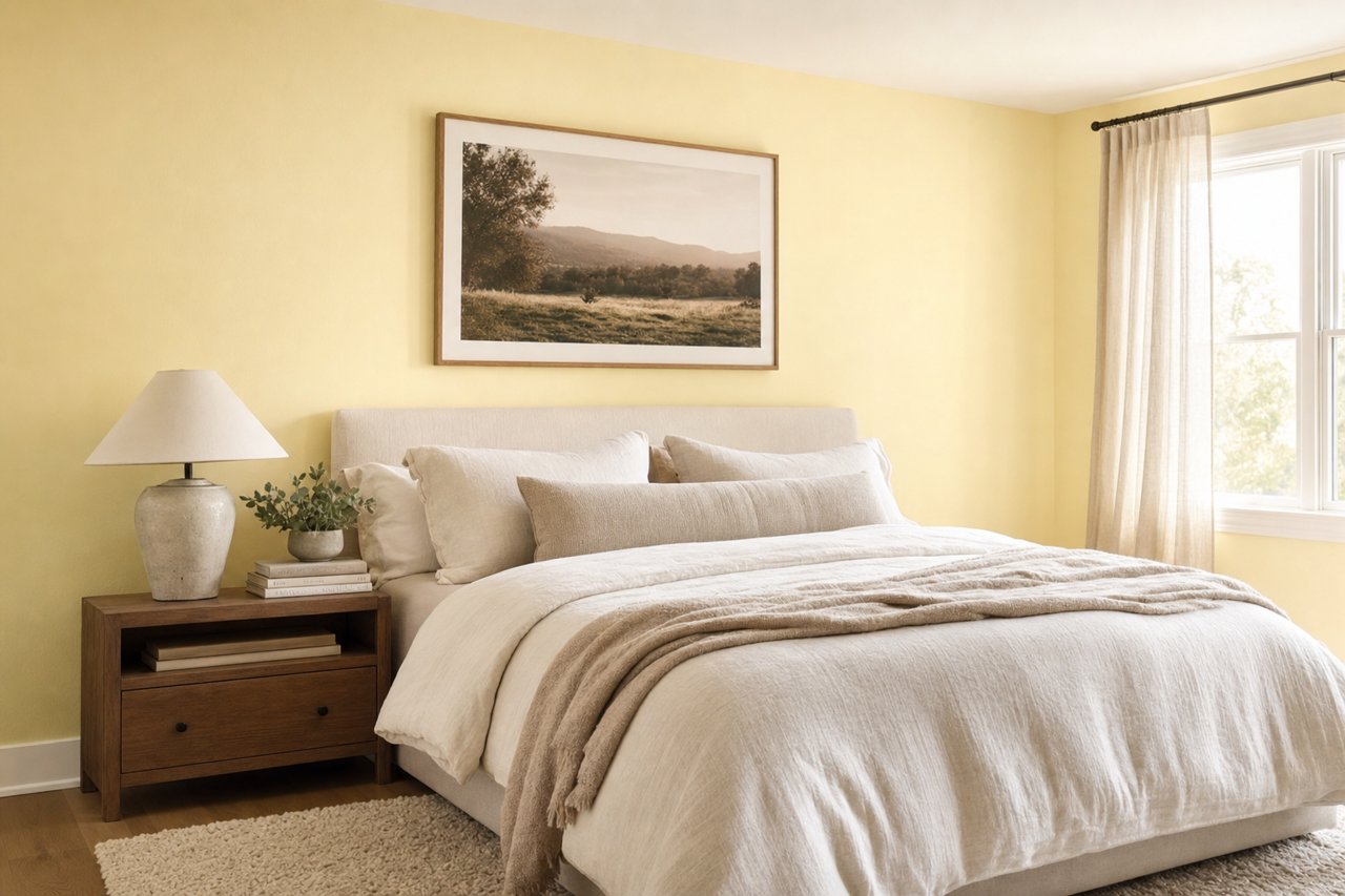 Crème by Benjamin Moore on interiors