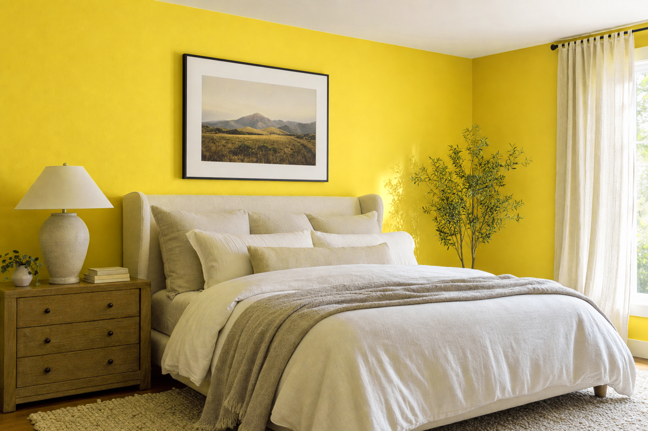 Citron by Benjamin Moore on interiors