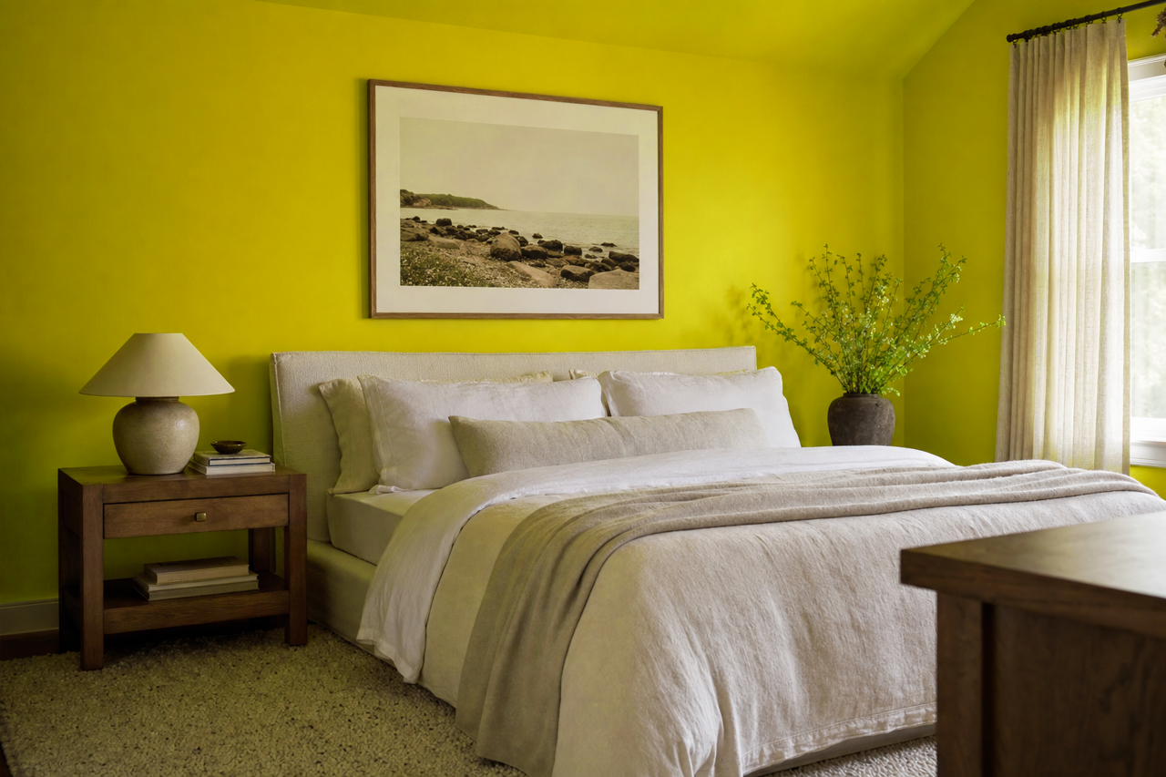 Bright by Benjamin Moore on interiors