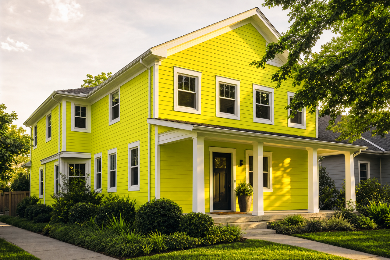 Yew by Benjamin Moore on exterior