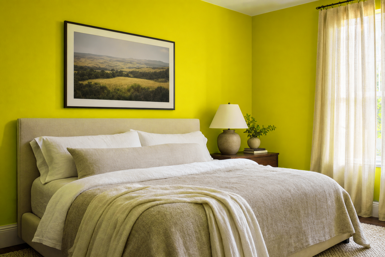 Yew by Benjamin Moore on interiors