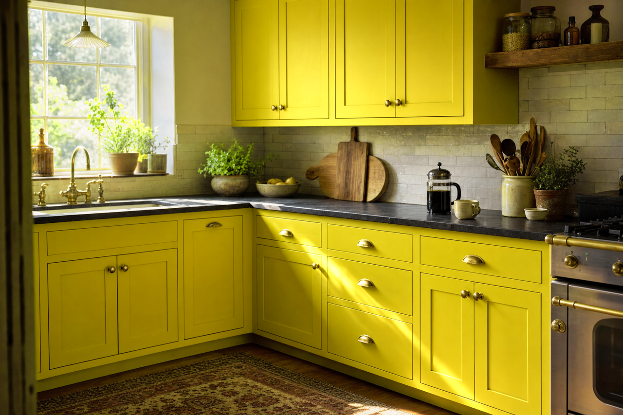 New by Benjamin Moore on cabinets
