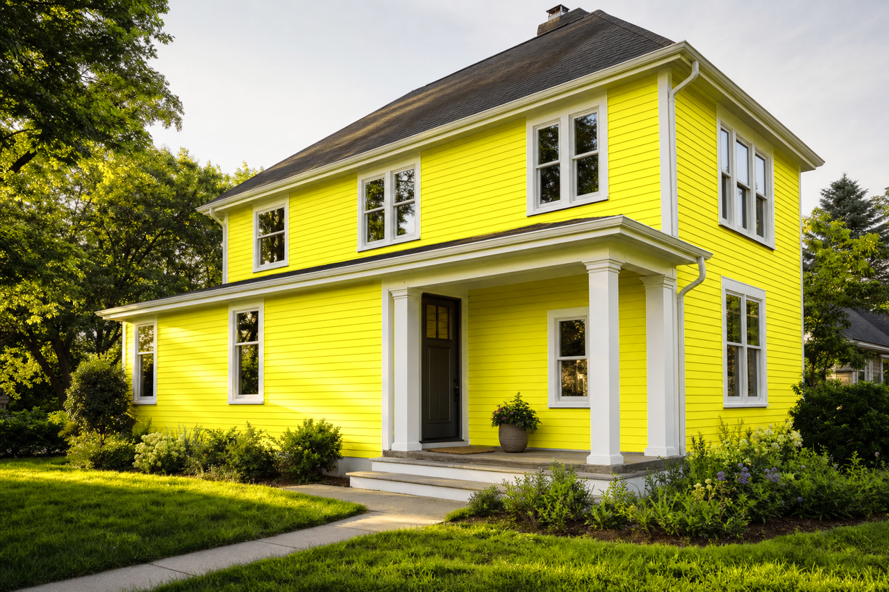 New by Benjamin Moore on exterior