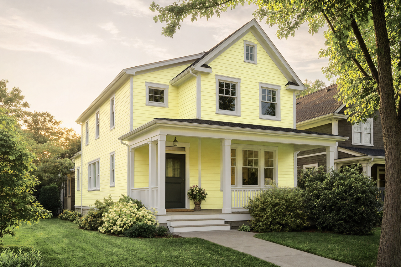 Fresh by Benjamin Moore on exterior