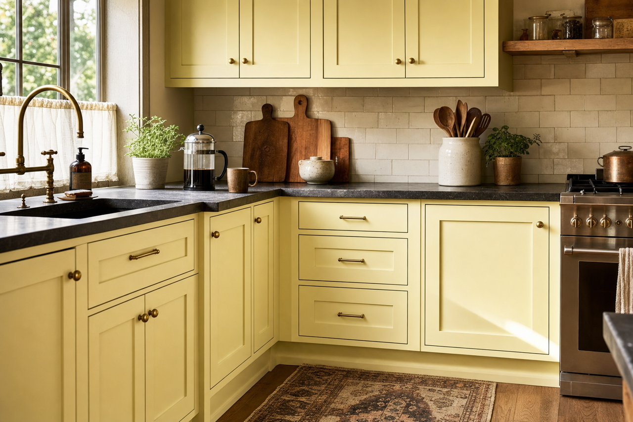 Summer by Benjamin Moore on cabinets