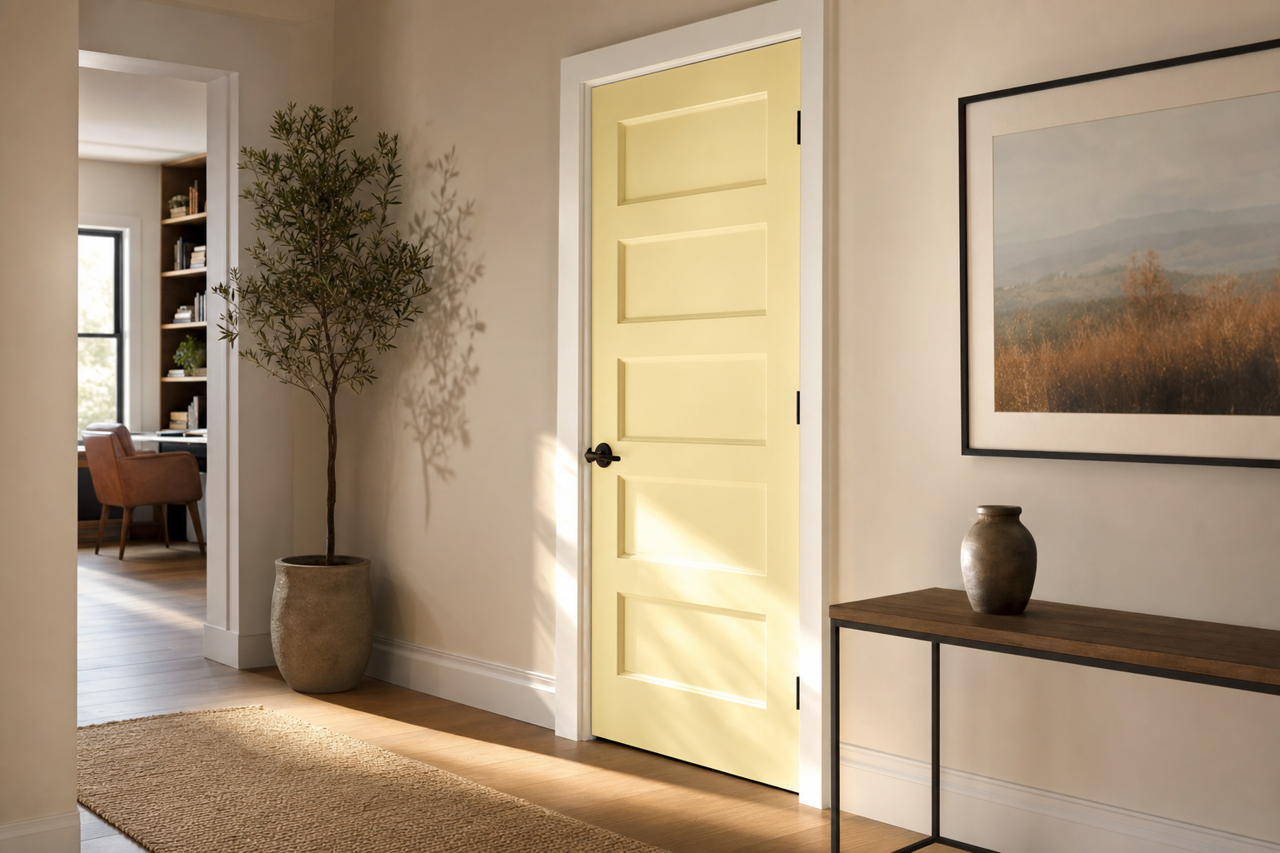 Summer by Benjamin Moore on interior-doors