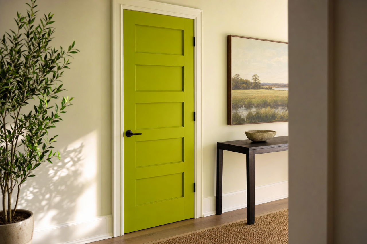 Dark by Benjamin Moore on interior-doors