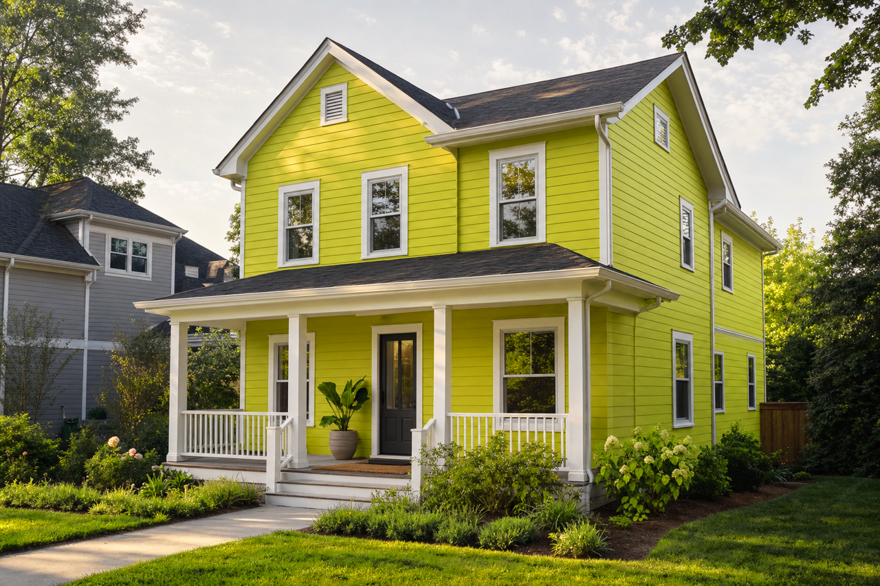 Spring by Benjamin Moore on exterior