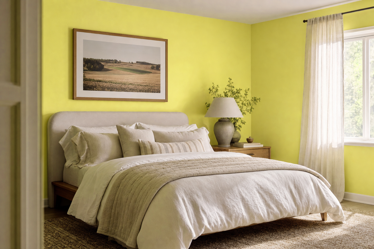 Grape by Benjamin Moore on interiors