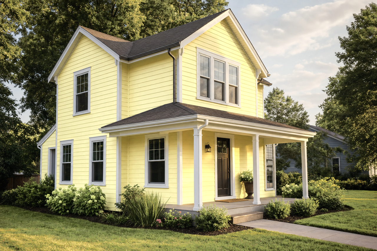 Hibiscus by Benjamin Moore on exterior