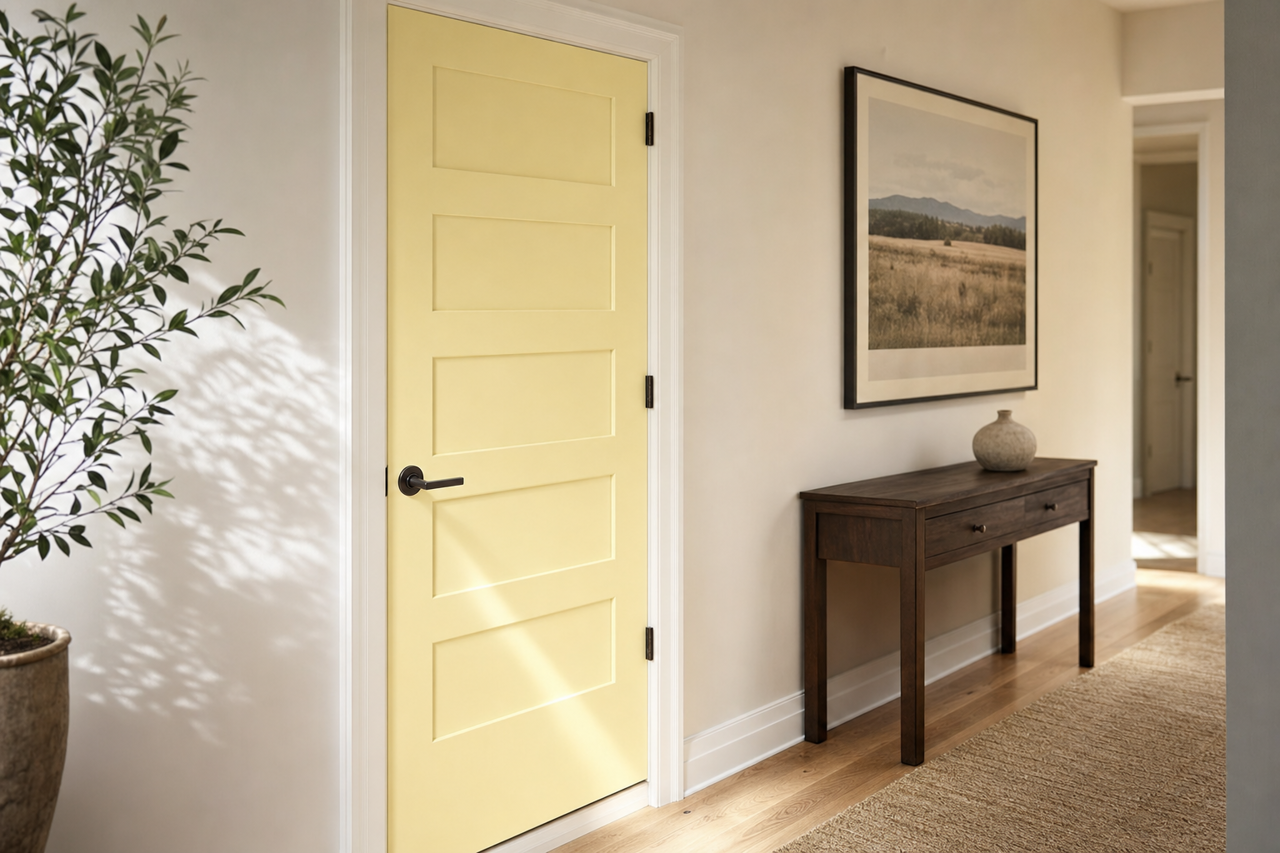 Light by Benjamin Moore on interior-doors