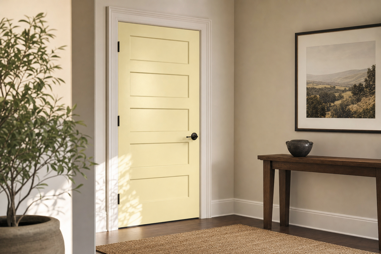 Aspen by Benjamin Moore on interior-doors
