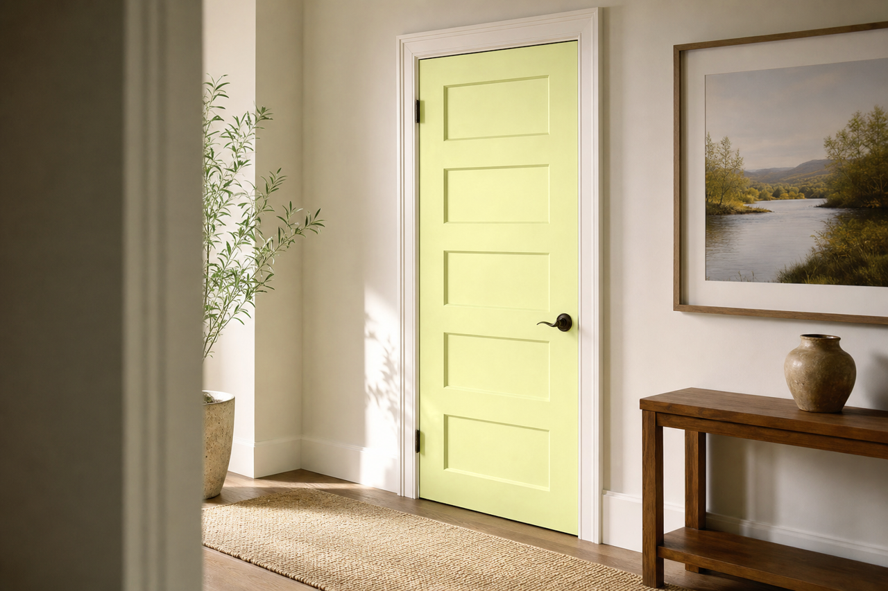 Wales by Benjamin Moore on interior-doors