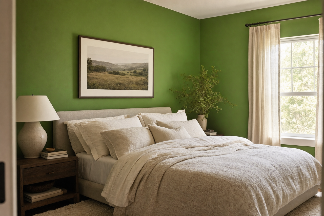 Basil by Benjamin Moore on interiors