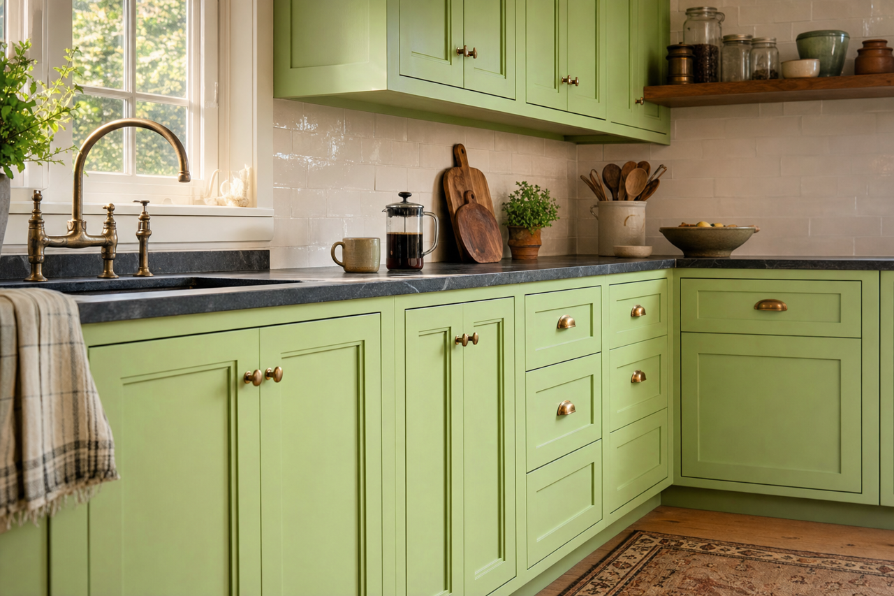 Stem by Benjamin Moore on cabinets