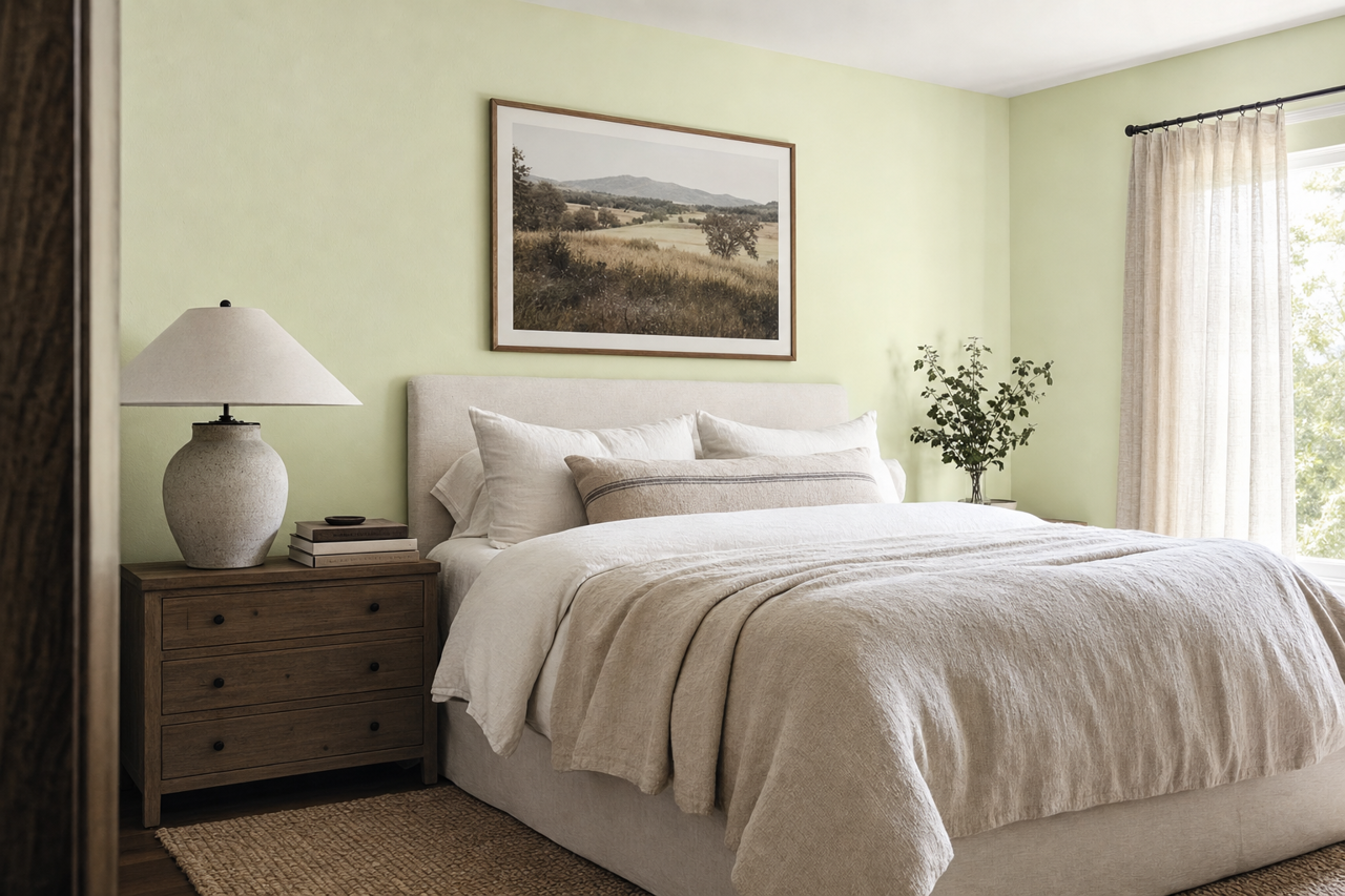 Pale by Benjamin Moore on interiors