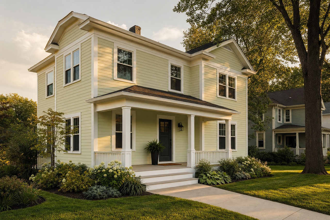 Frosty by Benjamin Moore on exterior