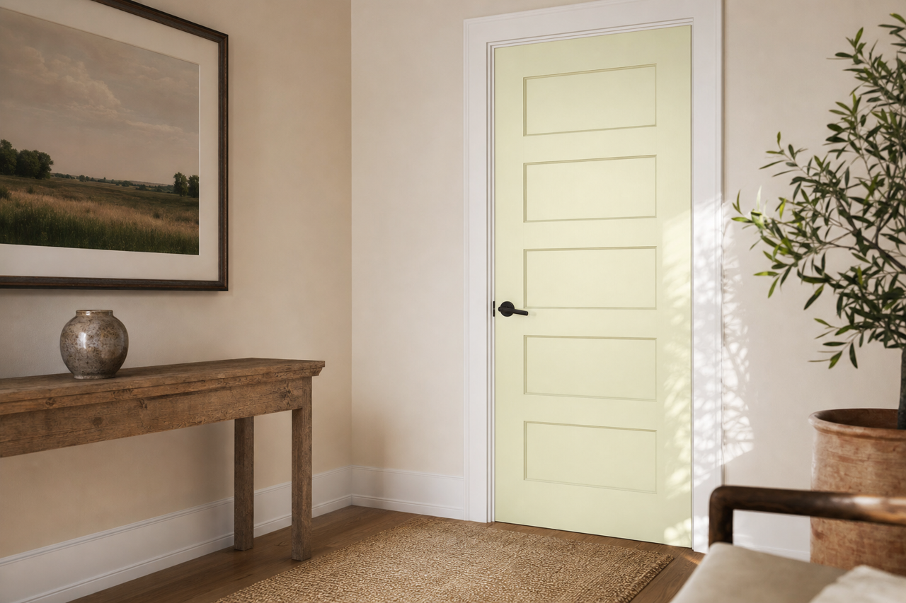 Frosty by Benjamin Moore on interior-doors