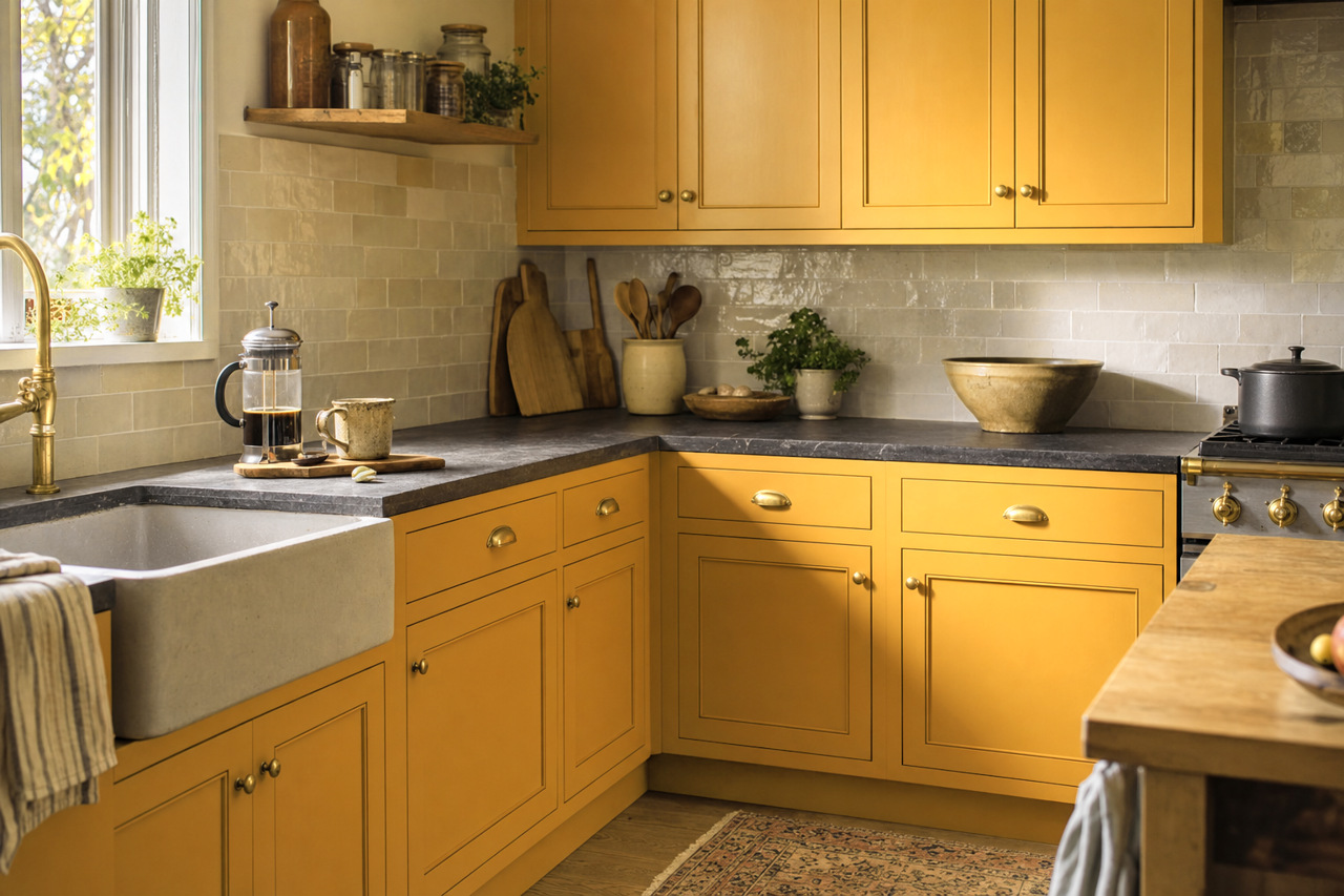 Fields by Benjamin Moore on cabinets