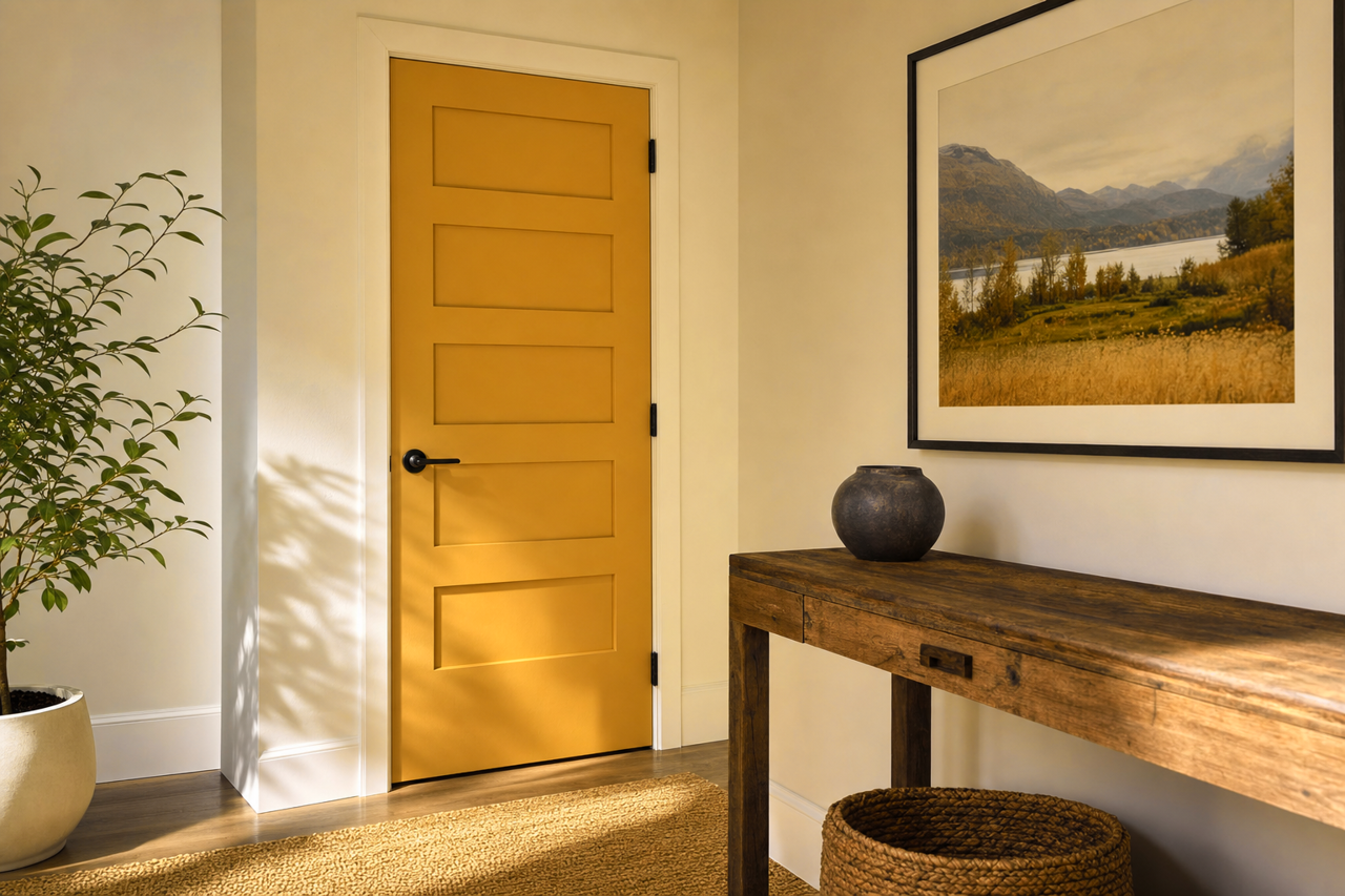 Fields by Benjamin Moore on interior-doors