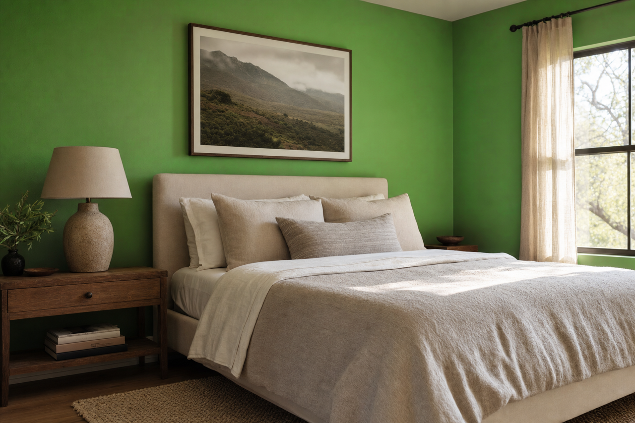Tropical by Benjamin Moore on interiors