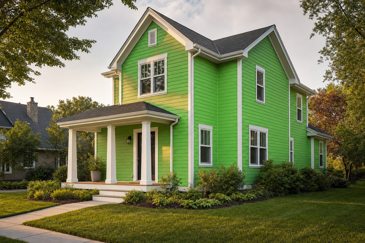 Lucky by Benjamin Moore on exterior