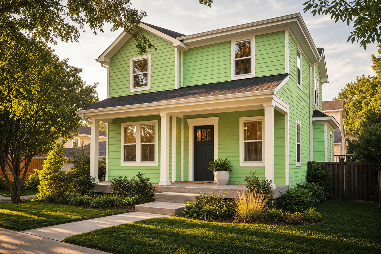 Spring by Benjamin Moore on exterior