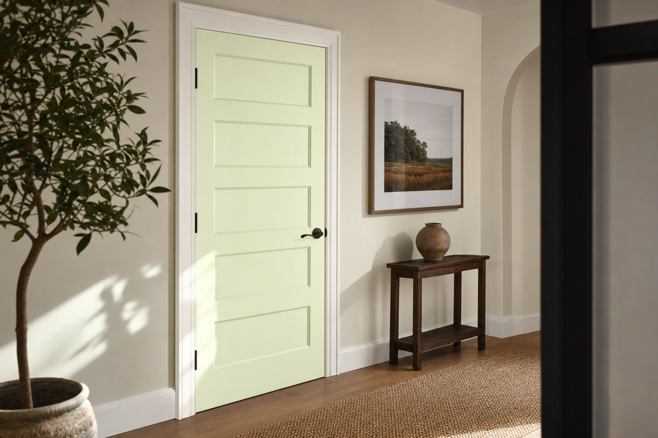 Iced by Benjamin Moore on interior-doors