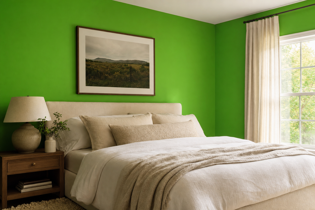 Neon by Benjamin Moore on interiors