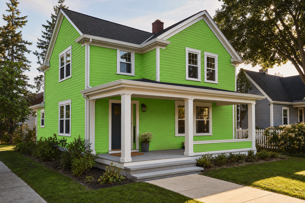 Sweet by Benjamin Moore on exterior
