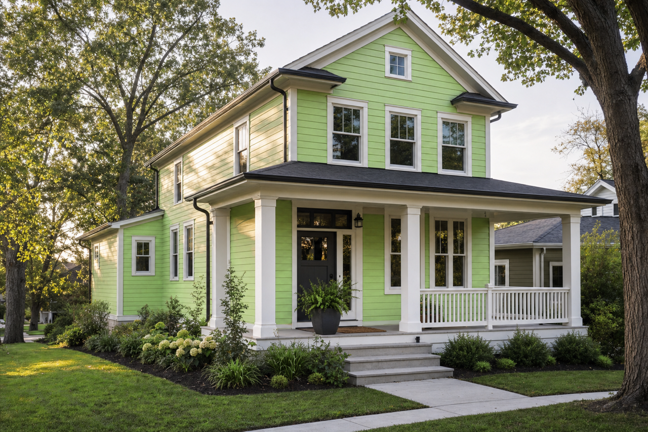 Spring by Benjamin Moore on exterior