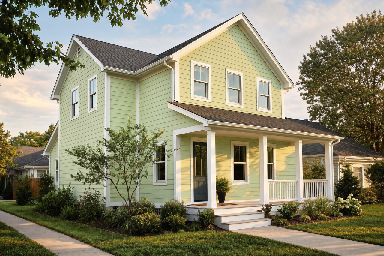 Key by Benjamin Moore on exterior