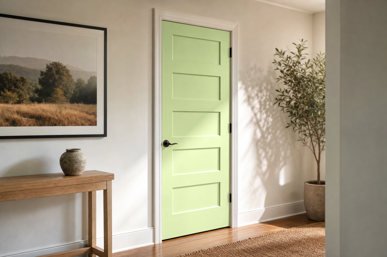 Key by Benjamin Moore on interior-doors