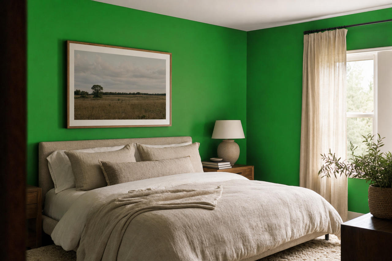 Neon by Benjamin Moore on interiors