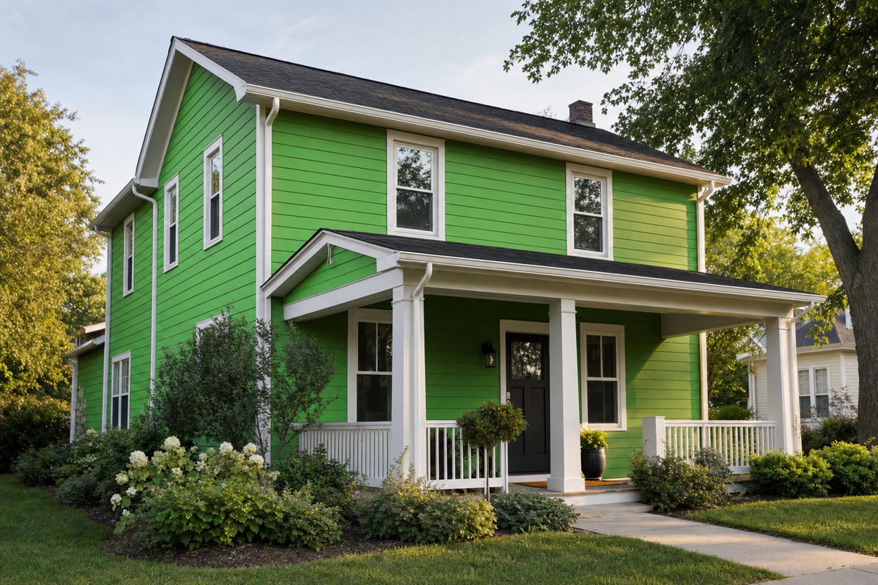 Fresh by Benjamin Moore on exterior