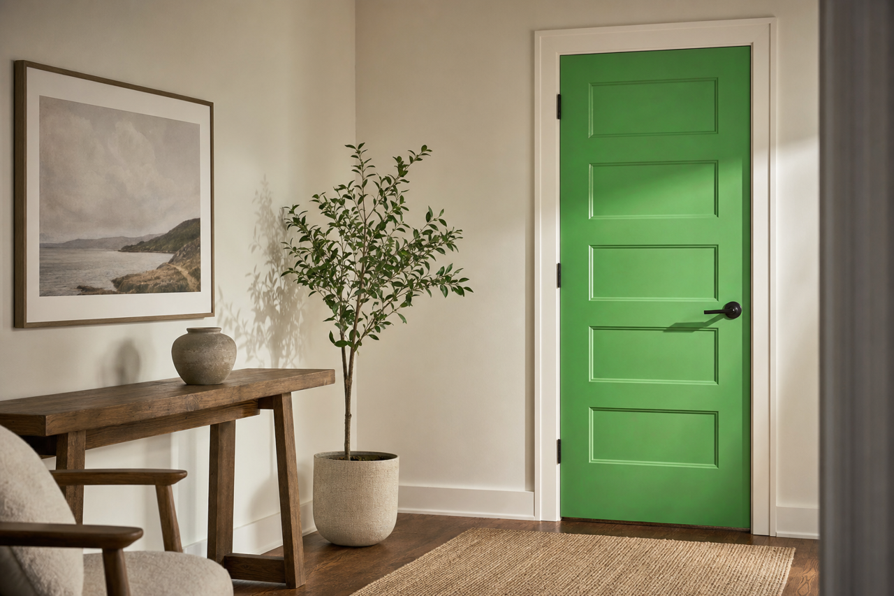 Fresh by Benjamin Moore on interior-doors