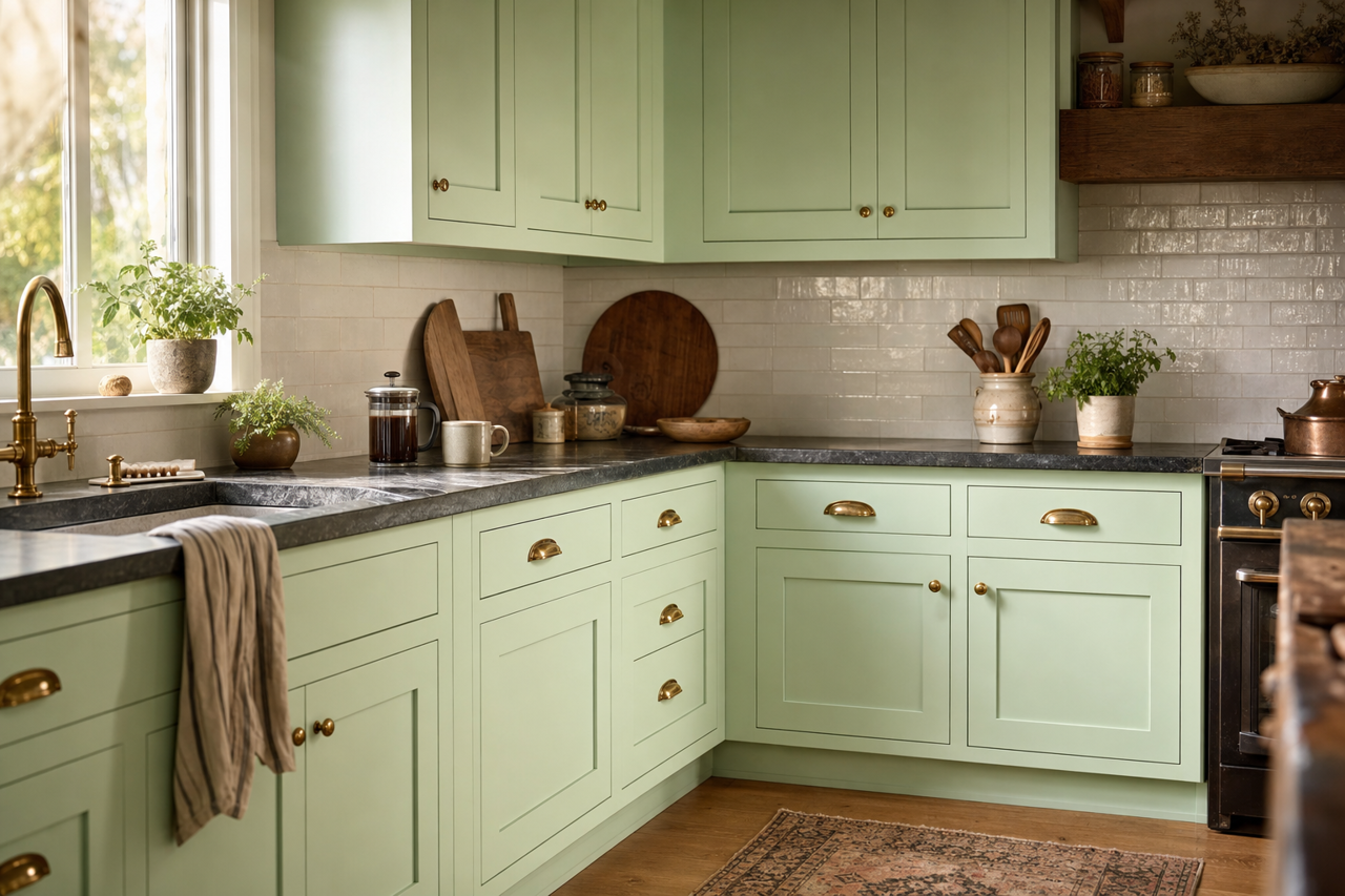 Citra by Benjamin Moore on cabinets