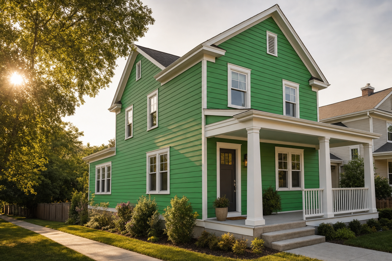 Fresh by Benjamin Moore on exterior