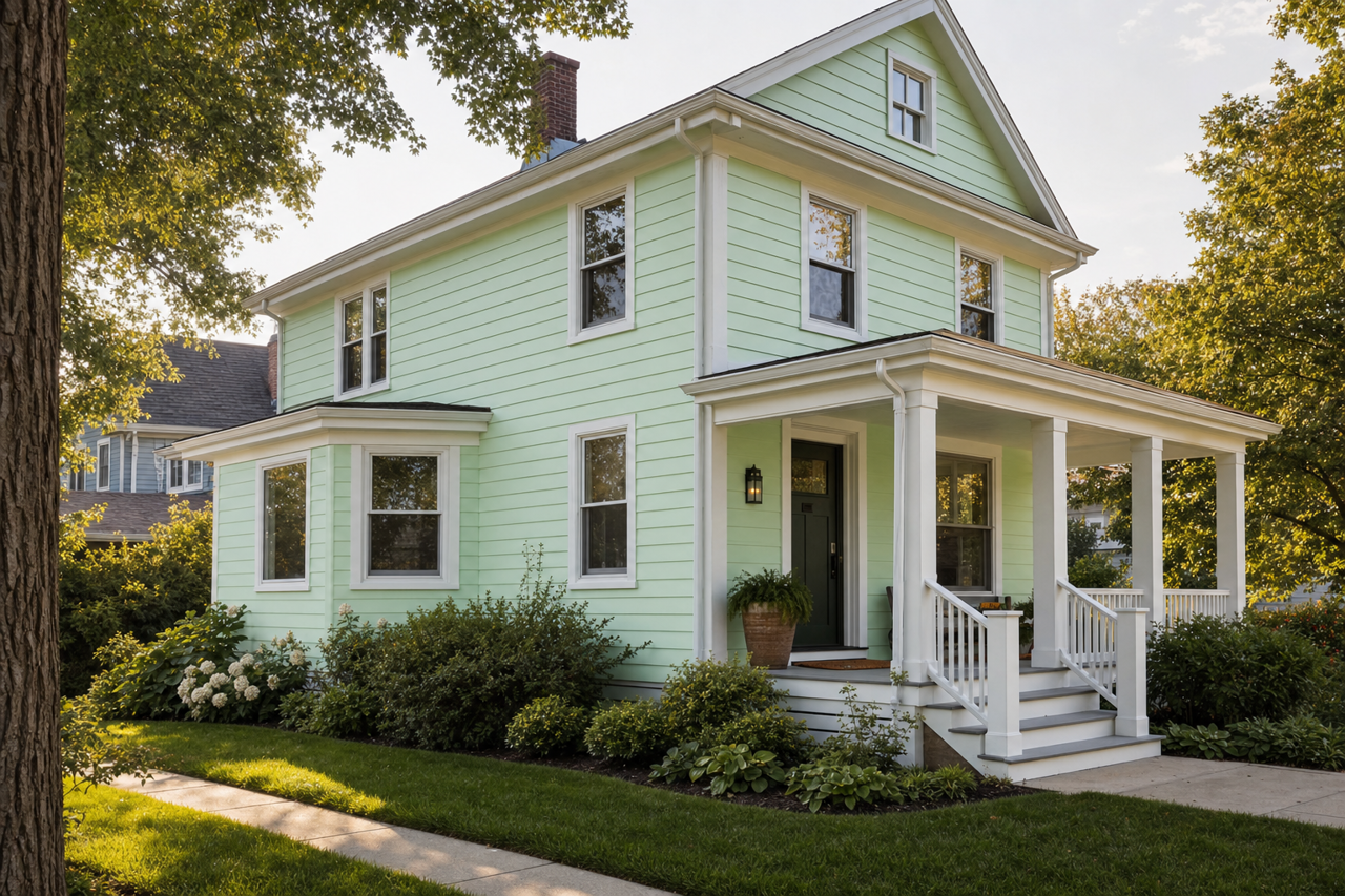 Mantis by Benjamin Moore on exterior