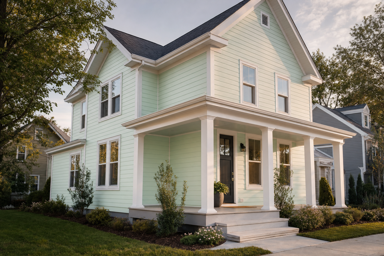 Sweet by Benjamin Moore on exterior