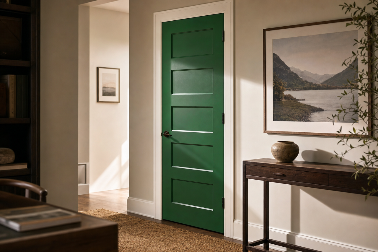 Clover by Benjamin Moore on interior-doors