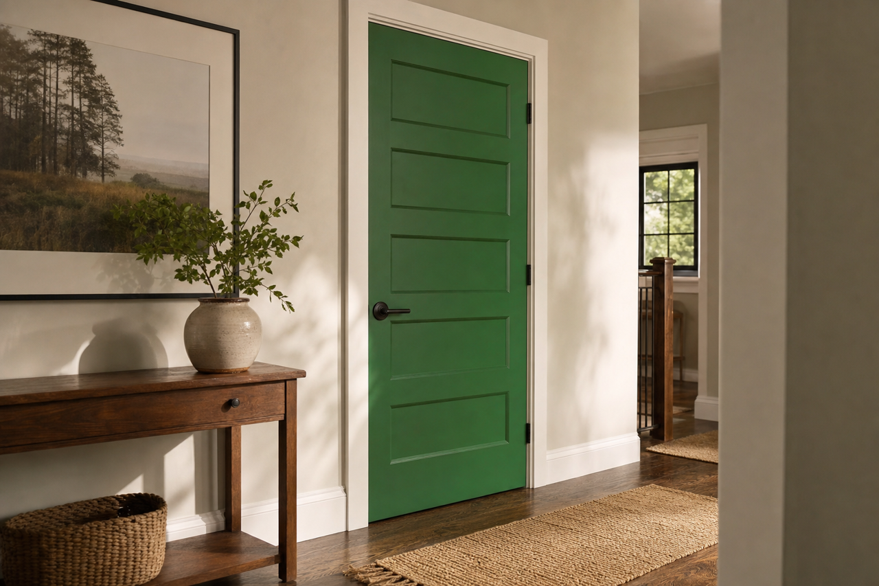 Vine by Benjamin Moore on interior-doors