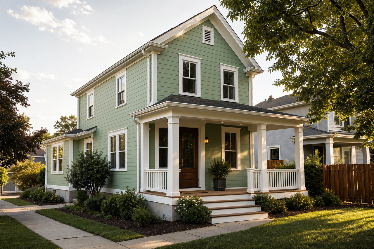 Cedar by Benjamin Moore on exterior