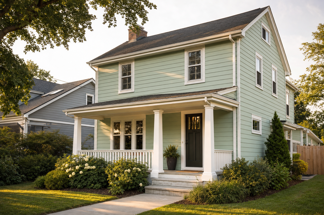 AC-adia by Benjamin Moore on exterior