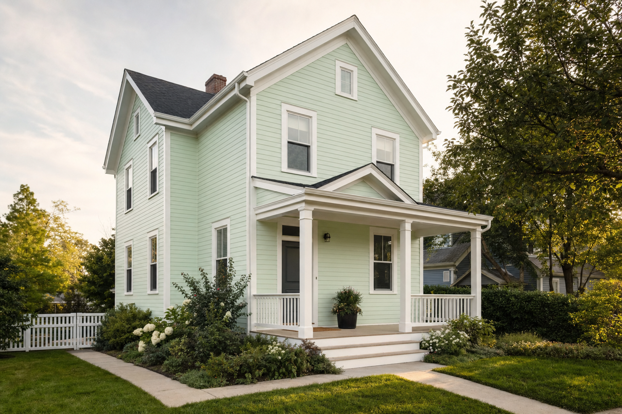 Light by Benjamin Moore on exterior